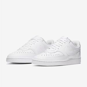 Nike Court Vision Low Sneakers all white